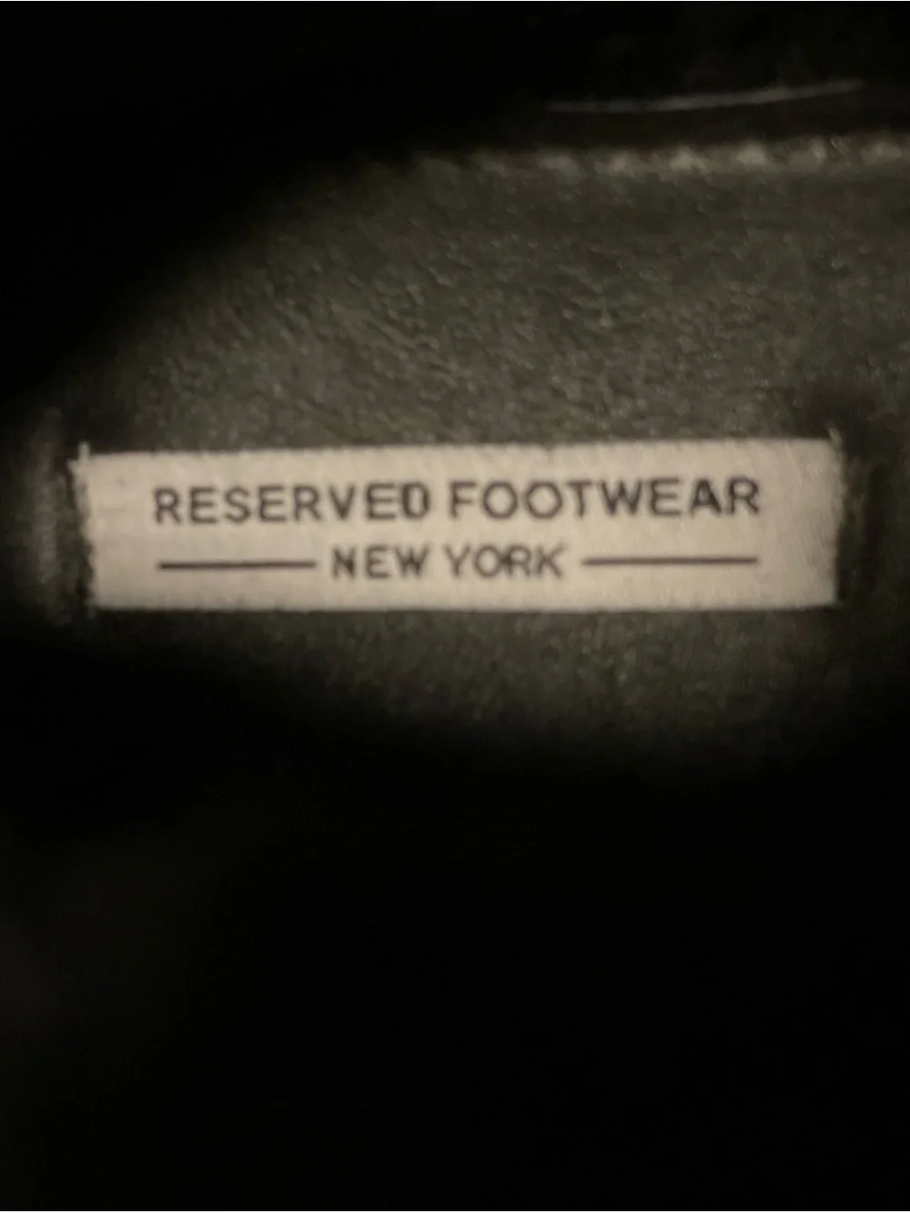 Brand new Real Leather Reserved Footwear New York Men's Black Lace-Up Boots